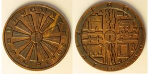 URUGUAY 1000 Pesos 1969 So - Bronze - F.A.O. - aUNC - 3931