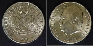HAITI 50 Centimes 1972- Copper/Nickel - F.A.O. - aUNC - 2487