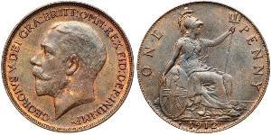 1 Пені Сполучене королівство Великобританії та Ірландії (1801-1922) Бронза Георг V (1865-1936)