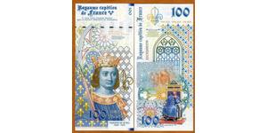 Kingdom of France, 100 Francs, 2021, private Issue, Philip IV TYPE 2
