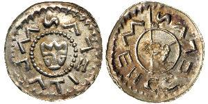 1 Denaro Boemia Argento Wratislaus II of Bohemia (?-1092)
