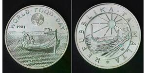 MALTA 2 Pounds 1981 - Silver 0.925 - World Food Day - aUNC - 4494
