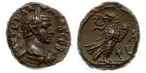 Claudius II Gothicus 268-270; STAROŻYTNOŚĆ - CESARSTWO RZYMSKIE - Klaudiusz II Gocki 268-270. tetradrachma bilonowa, rok 1 = 268-269, Aleksandria, Aw: Popiersie w prawo, AVTK ΚΛΑVΔΙΟC CEB, Rw: Or ...