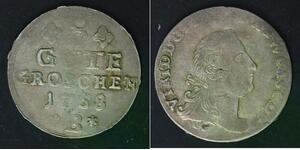 ANHALT BERNBURG 8 Gute Groschen 1758 B - Silver - Viktor II Friedrich - 2134