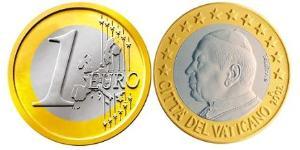 1 Euro Vatikan (1926-) Bimetall John Paul II (1920 - 2005)