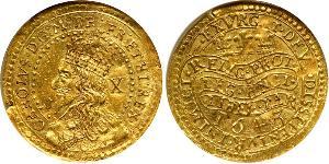 1/2 Unite 英格兰王国 金 查理一世 (英格蘭) (1600 - 1649)