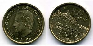 100 Peseta Reino de España (1976 - ) Kupfer/Nickel/Zink Juan Carlos I (1938 - )