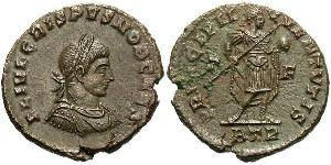 1 Follis /  AE3 Römische Kaiserzeit (27BC-395) Bronze Crispus (305 - 326)