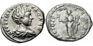 1 Denario Imperio romano (27BC-395) Plata Geta (189-211)