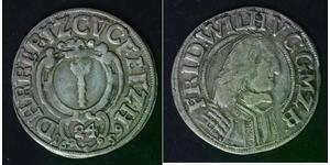 BRANDENBURG (German State) 1/24 Thaler 1659 - Silver - Friedrich Wilhelm - 511