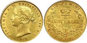 1/2 Sovereign 澳大利亚 金 维多利亚 (英国君主)