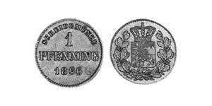1 Pfennig Regno di Baviera (1806 - 1918) Rame Massimiliano II di Baviera(1811 - 1864)