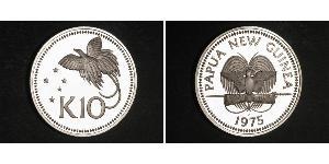 10 Kina Papua Nuova Guinea Argento 