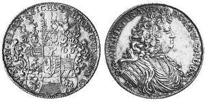 1 Thaler Anhalt-Harzgerode (1635–1709) Argento 