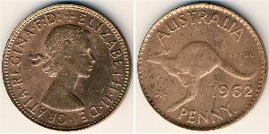 1 Penny Australien (1939 - ) Bronze Elizabeth II (1926-2022)