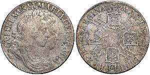 1 Крона(английская) Королевство Англия (927-1649,1660-1707) Серебро Вильгельм III (1650-1702)