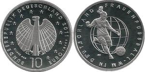 10 Euro Allemagne (1990 - ) Argent 