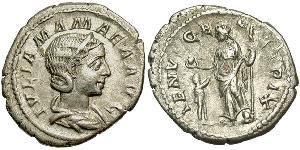 1 Денарій Римська імперія (27BC-395) Срібло Julia Avita Mamaea (180-235)