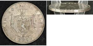  
  1825, Hesse-Darmstadt, Louis William. Silver Crown Thaler (Kronentaler) Coin.  Mint Years: 1836 Mintage: 171,000 pcs! References: Davnport 700, KM-292.  Denomination: Crown Thaler (Kronentale ...