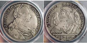  
  1795, Venice, Ludovico Manin. Silver Tallero 