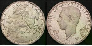 LUXEMBOURG 20 Francs 1946 - Silver .835 - VF/XF - 3277 