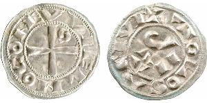 Toulouse (comté de), Guillaume IV, denier A/VVIELMO COME. Croix cantonnée d'une S au 2e canton. R/+ TOLOSA CIVI. PAX déformé dans le champ, le P en forme de crosse. SUP+, Billon, 19,0 mm, 1,25 g, ...