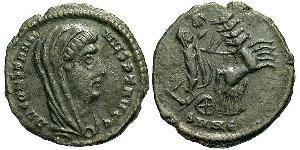 1 Follis /  AE4 Impero romano (27BC-395) Bronzo Costantino I (272 - 337)
