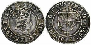 1 Groat Königreich England (927-1649,1660-1707) Silber Heinrich VII (1457 - 1509)