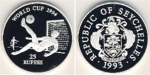 25 Rupee Seychelles Argent 