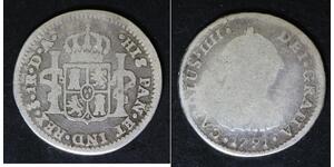 CHILE 1 Real 1791 DA - Silver 0.896 - Carlos IV. - Colonial Coinage - 3685