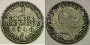 PRUSSIA (German Kingdom) 1 Groschen 1846 A - Billon 0.22 - VF/XF - 2535 *