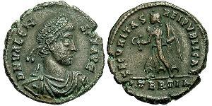 1 Follis /  AE3 Empire byzantin (330-1453) Bronze Valens (328-378)