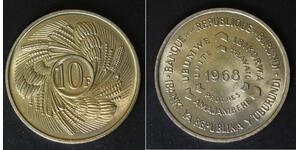 BURUNDI 10 Francs 1968 - Copper/Nickel - F.A.O. - aUNC - 3250