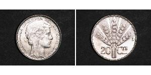 20 Centesimo Uruguay Argent 