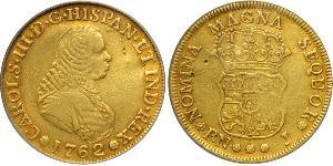 4 Escudo Virreinato de Nueva Granada (1717 - 1819) Oro Carlos III de España (1716 -1788)