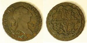 SPAIN 4 Maravedis 1786 - Copper - Charles III. - 4186