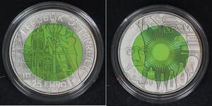 AUSTRIA 25 Euro 2008 - Bi_Metallic - Carl Baron Auer von Welsbach - UNC - A259