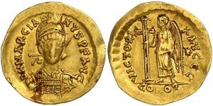 MacrianusSolidus, Konstantinopel. 4,31 g. RIC 507 ff. GOLD. Minimal gedrückt, sehr schön