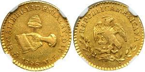 1 Escudo Centralist Republic of Mexico (1835 - 1846) 金 