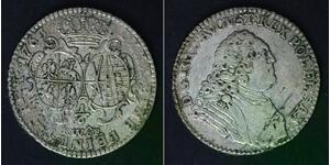 SAXONY ALBERTINE 1/6 Thaler 1763 FWoF - Silver - Friedrich August II. - VF - 514