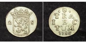 2 Stuiver Países Bajos Plata 