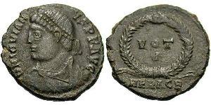 1 Follis /  AE3 羅馬帝國 青铜 约维安