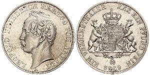1 Талер Ангальт-Дессау (1603 -1863) Серебро Леопольд IV ,герцог Анхальта(1794 – 1871)