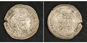  
 
   1676, Brandenburg-Ansbach, John Frederick. Silver 1/6 Thaler (1/4 Gulden) Coin. VF-  He was the father of the Queen Caroline of England. R!   Mint Year: 1676  Reference: KM-82.  Denominati ...