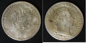 AUSTRIA 1/4 Florin 1859 V - Silver 0.520 - Franz Joseph I. - VF - 3759