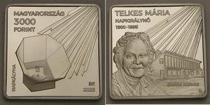 HUNGARY 3000 Forint 2025 BP Proof - Hungarian Inventors / Telkes Maria - 3040 *