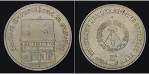 GERMANY (DDR) 5 Mark 1983 A - Copper/Nickel - Martin Luther's birthplace - 1366