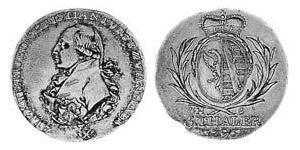 5 Thaler Anhalt-Bernburg (1603 - 1863) Gold Alexius Friedrich Christian (Anhalt-Bernburg)(1767 – 1834)