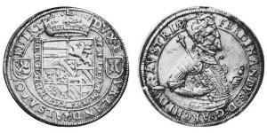 1 Thaler 阿尔萨斯 銀 斐迪南二世 (上奧地利)  (1529 – 1595)