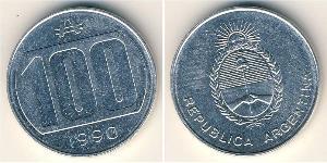 100 Аустраль Аргентинская Республика (1861 - ) Алюминий 